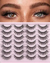 Load image into Gallery viewer, Eyelashes 14mm Faux 3D Mink Lashes Natural Look 14 Pairs